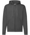 SS16M 62062 Classic Zip Through Hooded Sweat Light Graphite colour image